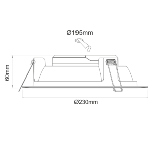 Beneito Faure - LED-Downlight Air für den Innen-Bereich - Skizze