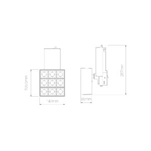 Beneito Faure - Sono LED-Strahler für 3-Phasen-Stromschiene - Skizze