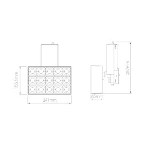 Beneito Faure - Sono LED-Strahler 60W für 3-Phasen-Stromschiene - Skizze