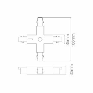 Beneito Faure - X-Verbinder für 3-Phasen-Stromschiene - Skizze