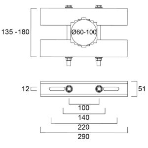 Sylvania Concord - Polklemme Für Raiden LED-Fluter - Skizze