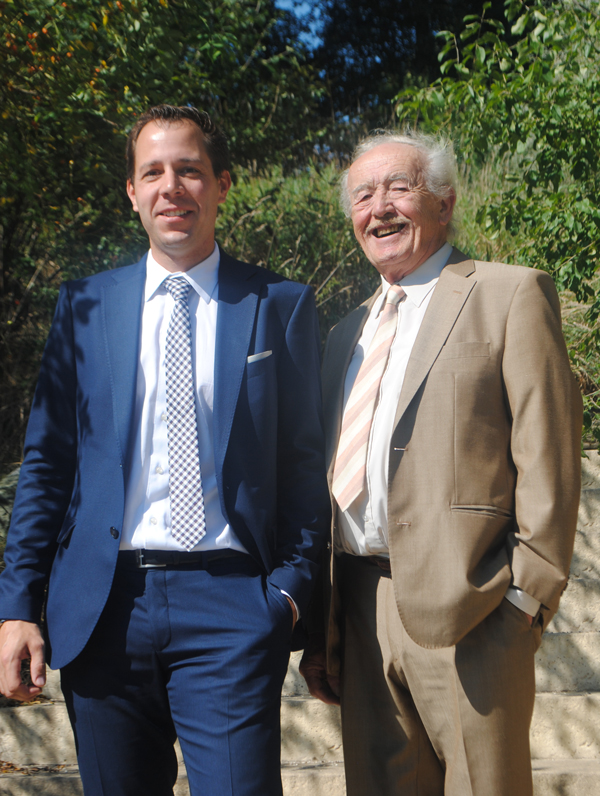 Georg Kastenberger mit Friedrich Röhrbacher (von links nach rechts)